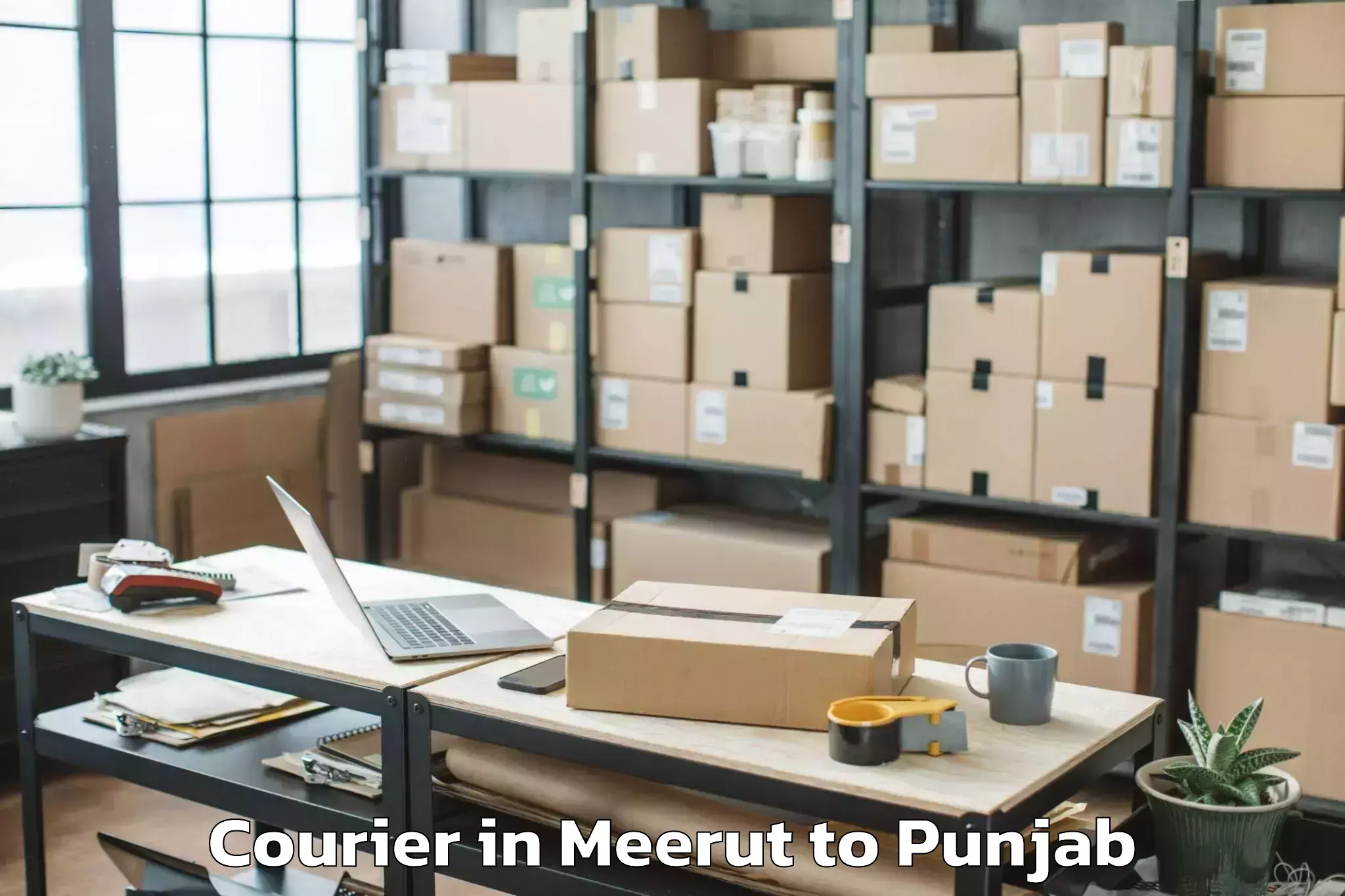 Meerut to Lakhnaur Courier Booking